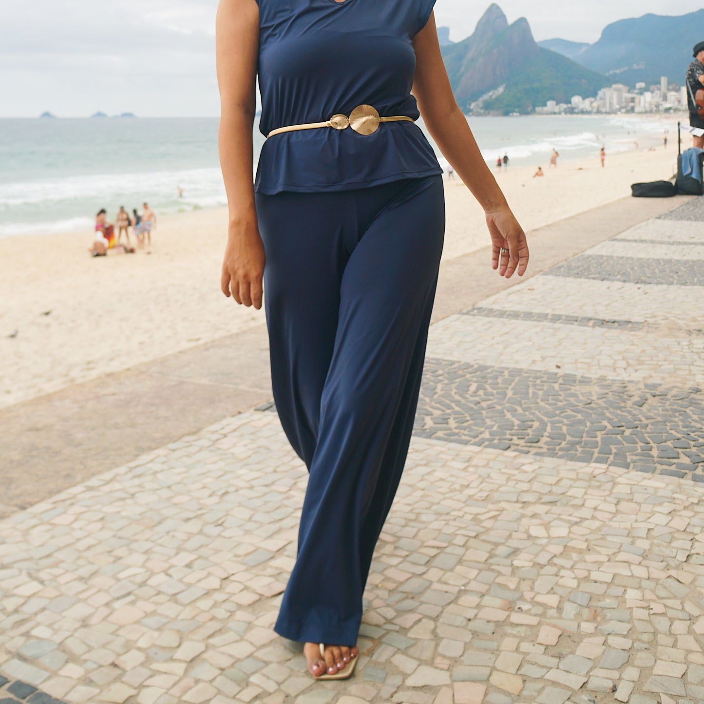 Pantalona Fluit Glau Marinho
