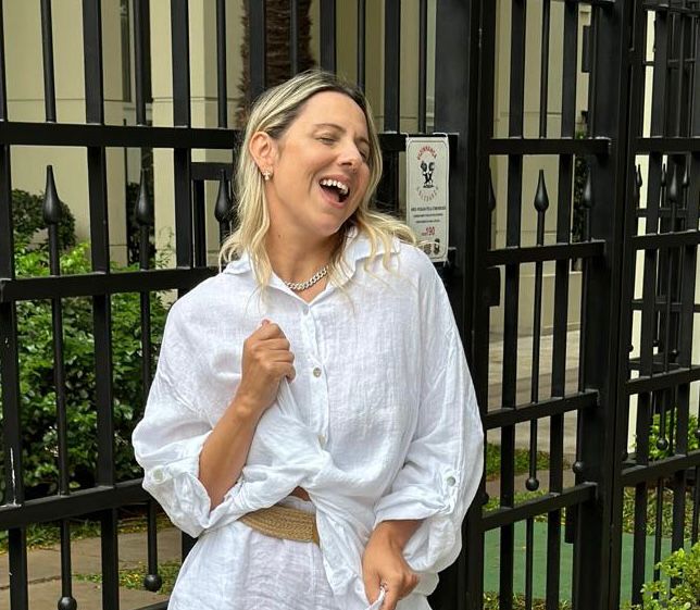 Camisa Longa Branca Linho Italiano