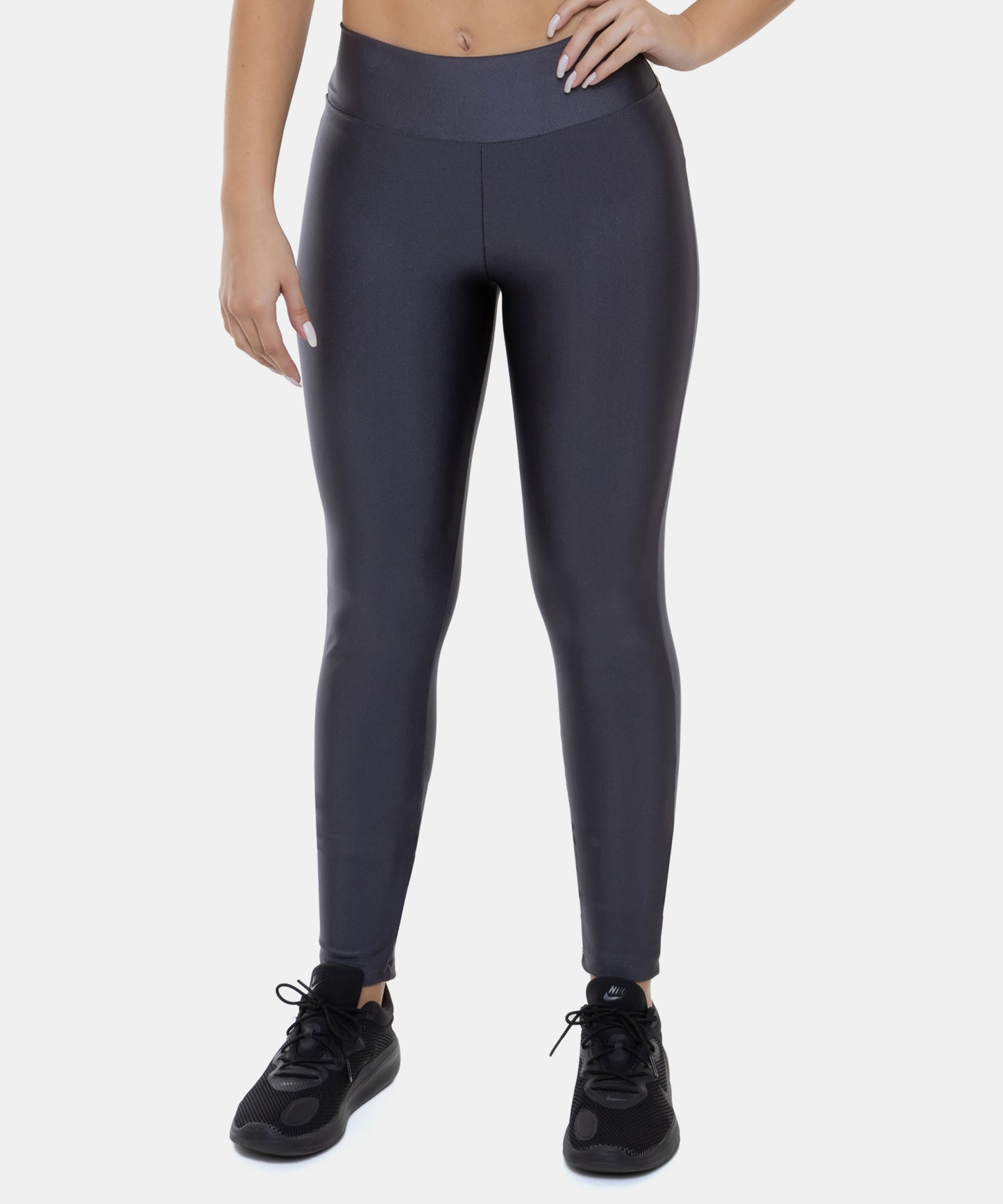 Calça Fit Legging Chumbo