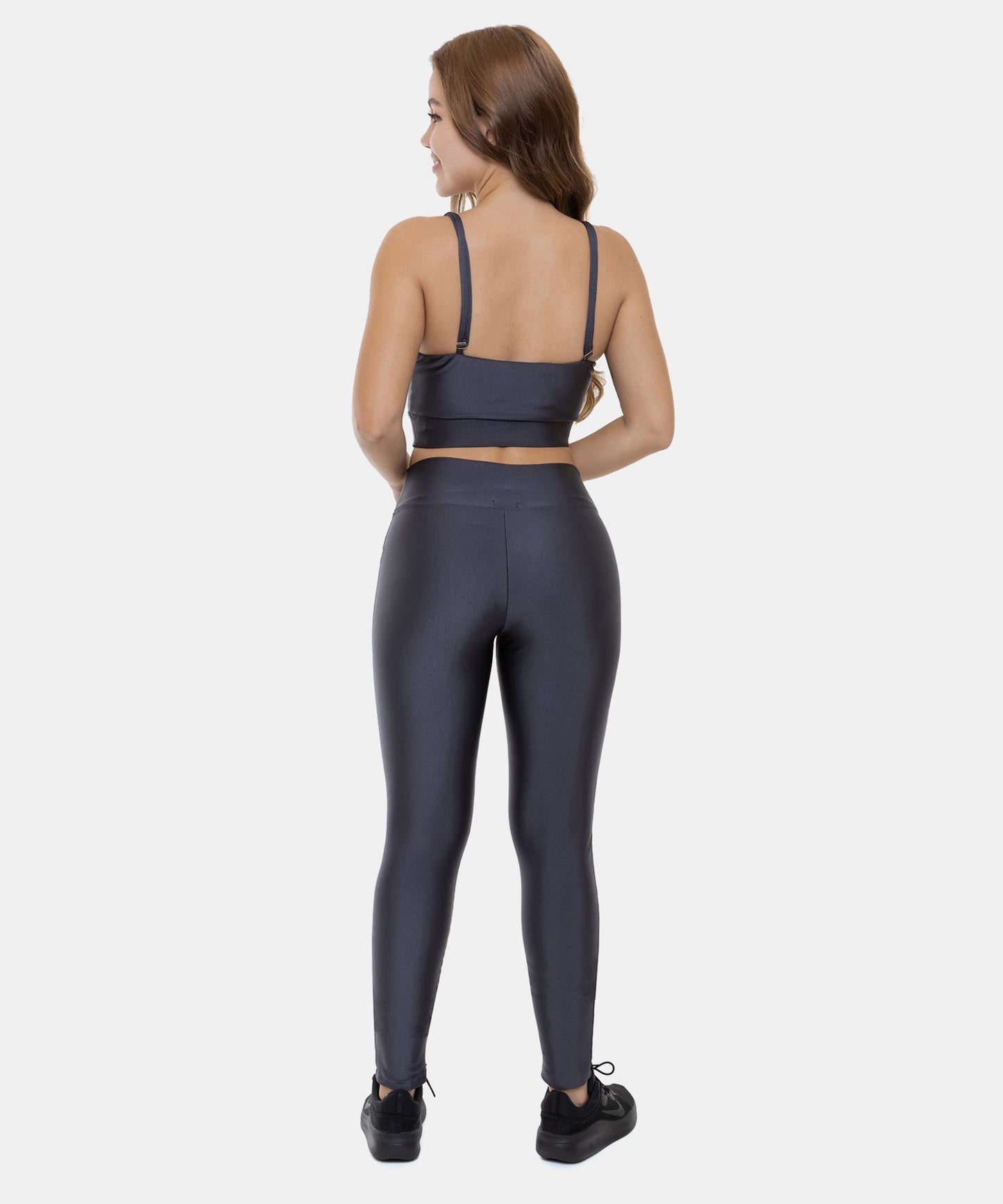 Calça Fit Legging Chumbo