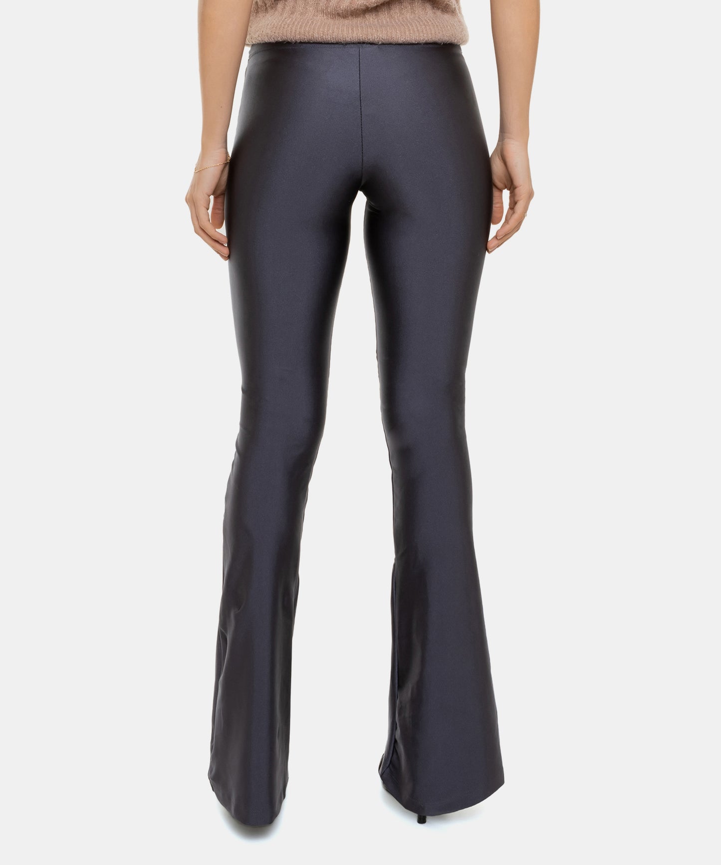 Calça Fit Flare Chumbo