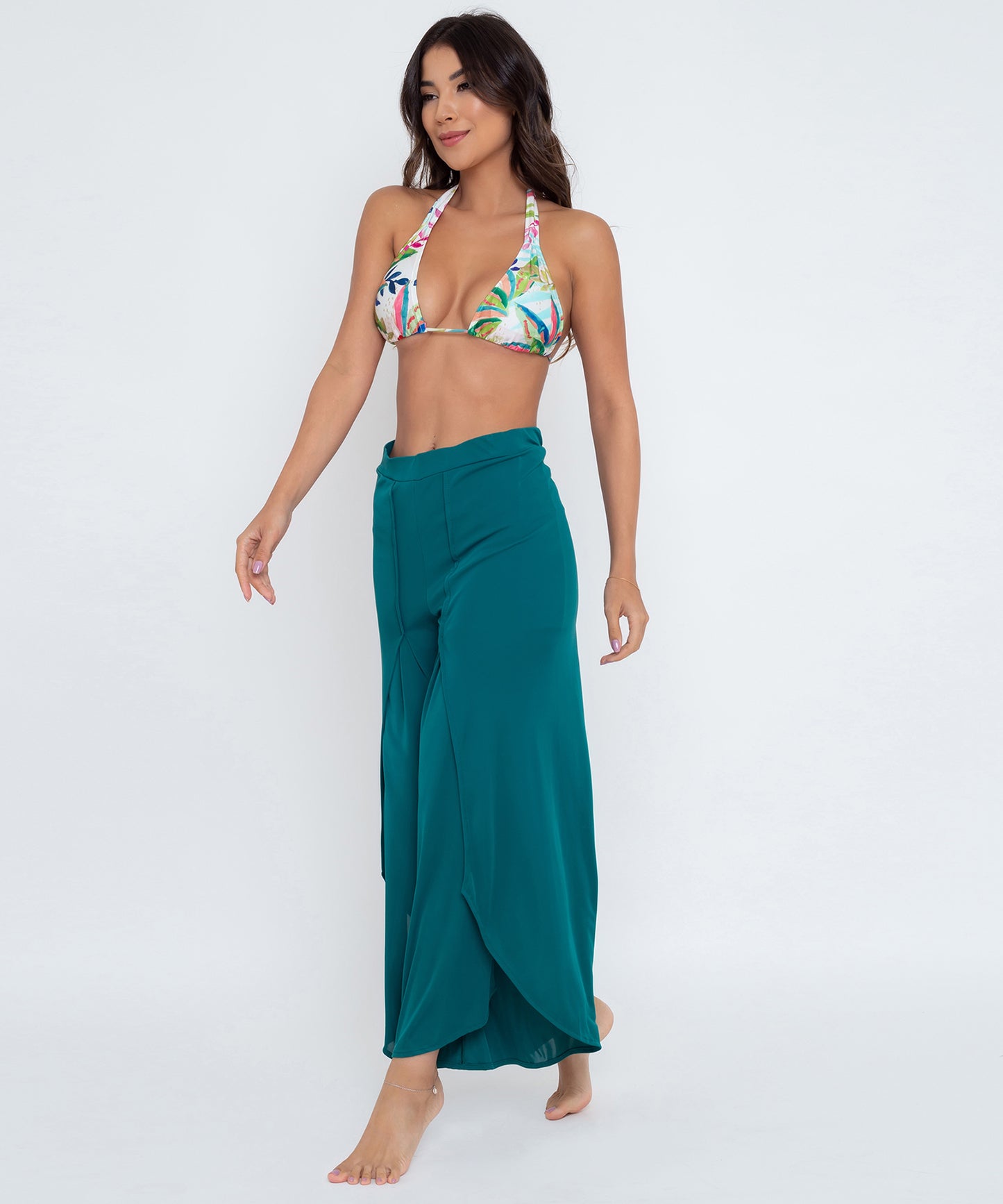 Calça Pantalona Verde